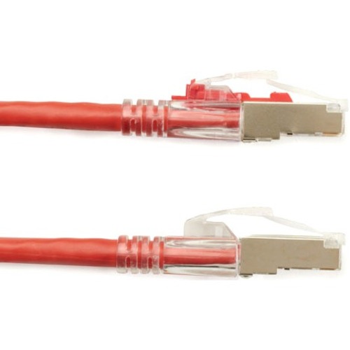 Black Box GigaBase 3 Cat.5e (F/UTP) Patch Network Cable - 2 ft Category 5e Network Cable for Patch Panel, Wallplate, Network Device - First End: 1 x RJ-45 Network - Male - Second End: 1 x RJ-45 Network - Male - 1 Gbit/s - Patch Cable - Shielding - Gold Pl