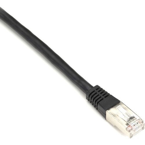 Black Box SlimLine Cat.5e (F/UTP) Patch Network Cable - 7 ft Category 5e Network Cable for Network Device - First End: 1 x RJ-45 Network - Male - Second End: 1 x RJ-45 Network - Male - 1 Gbit/s - Patch Cable - Shielding - Gold Plated Contact - CM - 26 AWG