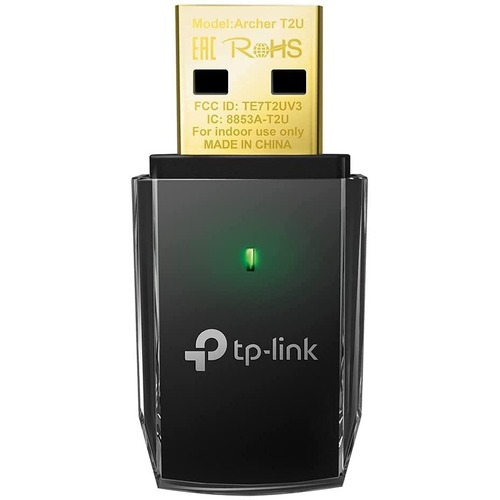 TP-LINK Archer T2U - 11AC USB WiFi Adapter - Dual Band 2.4G/5G AC600 Wireless Network Card - WiFi Dongle - Mini size - Supports Windows (XP/7/8/8.1/10) and Mac OS (10.7~10.14)