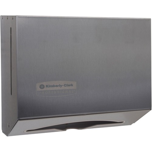 Scott Scottfold Folded Towel Dispenser - 9" Height x 10.8" Width x 4.8" Depth - Stainless Steel - Compact, Lockable, Durable - 1 / Carton