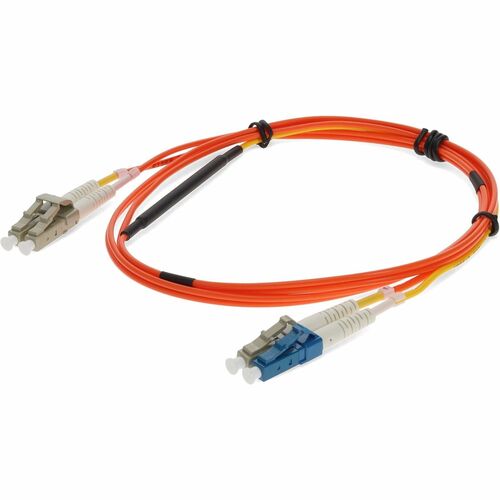 AddOn Fiber Optic Duplex Patch Network Cable - 6.6 ft Fiber Optic Network Cable for Network Device - First End: 2 x LC Network - Male - Second End: 2 x LC Network - Male - Patch Cable - OFNR, Riser, LSZH - 50/125 µm, 9/125 µm - Multicolor - 1