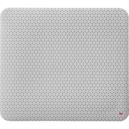 3M Precise Mouse Pad - Gray Bitmap - 0.30" (7.62 mm) x 8" (203.20 mm) Dimension - Foam - 1 Pack - Mouse Pads - MMMMP114BSD1