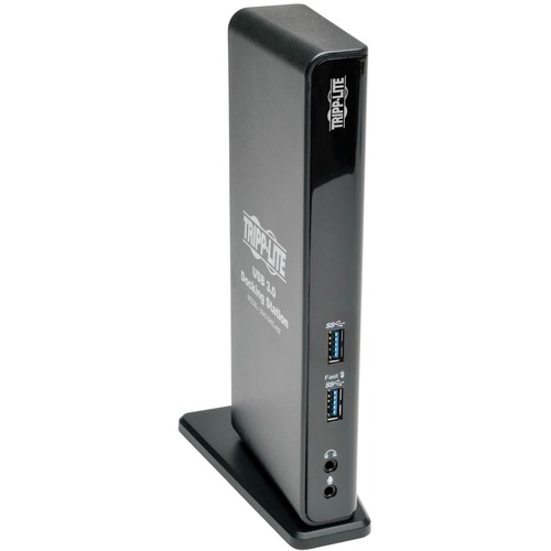 Tripp Lite USB 3.0 Laptop Dual Head Dock Station HDMI DVI Video Audio USB RJ45 Ethernet - USB - 6 x USB Ports - Network (RJ-45) - HDMI - DVI - Black