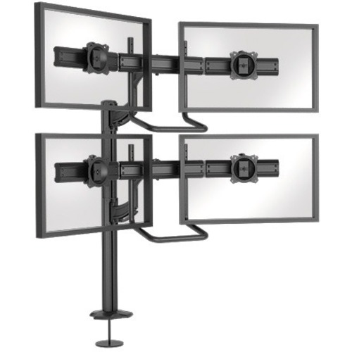 Chief KONTOUR K4G220B Desk Mount for Flat Panel Display - Black - 19" to 24" Screen Support - 60 lb Load Capacity - 75 x 75, 100 x 100 - VESA Mount Compatible