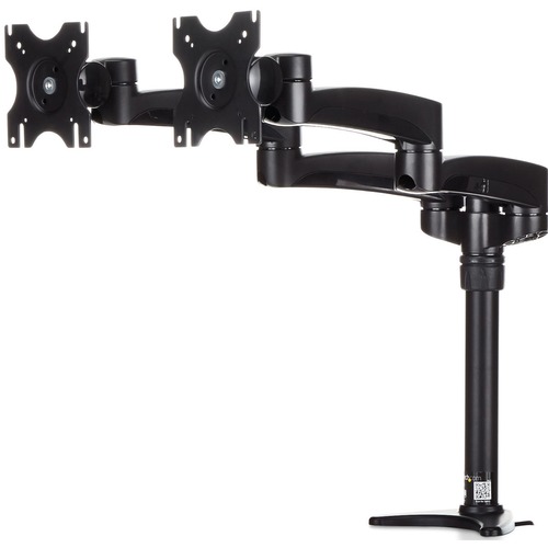 StarTech.com Desk Mount Dual Monitor Arm, Dual Articulating Monitor Arm, Height Adjustable, For VESA Monitors up to 24" (29.9lb/13.6kg) - Mount two displays on your desk or through a grommet with this desk mount dual monitor arm - Dual articulating monito
