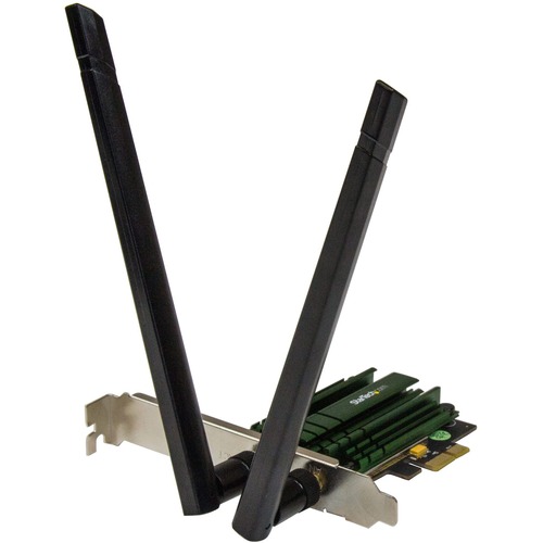 StarTech.com PCI Express AC1200 Dual Band Wireless-AC Network Adapter - PCIe 802.11ac WiFi Card - Add high speed 802.11ac WiFi connectivity to a desktop PC through a PCI Express slot with dual band 2.4 / 5GHz frequencies and up to 867Mbps - PCI Express AC