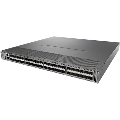 Cisco MDS 9148S 16G Multilayer Fabric Switch with 12 enabled ports and 12 x 8G SW SFP+ - 8 Gbit/s - 12 Fiber Channel Ports - 2 x RJ-45 - Gigabit Ethernet - 48 x Total Expansion Slots - Manageable - Rack-mountable - 1U - Redundant Power Supply