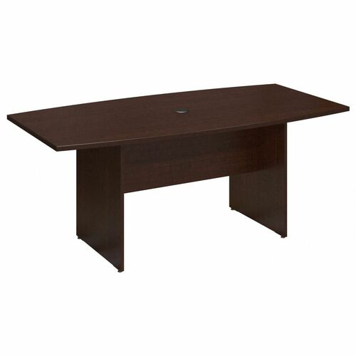 Bush Business Furniture Series C 72L x 36W Boat Top Conference Table in Mocha - For - Table TopBoat Top x 35.98" Table Top Width x 71.54" Table Top Depth x 1" Table Top Thickness - 28.65" Height - Office - Assembly Required - Mocha Cherry, Thermofused Lam