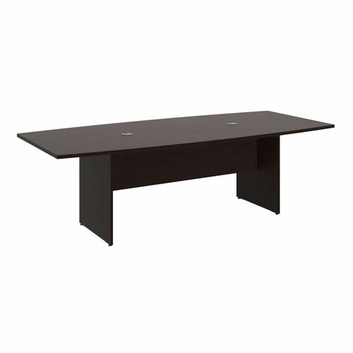 Bush Business Furniture Boat Top Conference Table - Boat Top - 42.01" Table Top Width x 95.20" Table Top Depth x 1" Table Top Thickness - 28.65" HeightAssembly Required - Mocha Cherry, Thermofused Laminate (TFL) - 1 Each