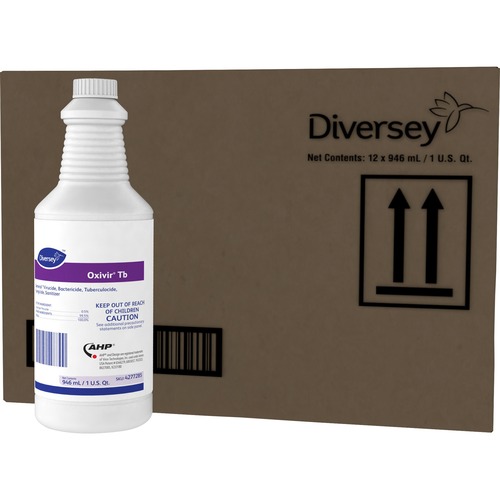 Diversey Oxivir Ready-to-use Surface Cleaner - For Hospital - 32 fl oz (1 quart) - VOC-free, APE-free, Odorless - 12 / Carton