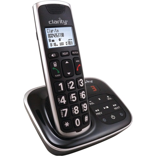 Clarity BT914 DECT 6.0 Cordless Phone - 1 x Phone Line - Speakerphone - Answering Machine - Hearing Aid Compatible