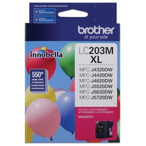 Brother Innobella LC203MS Original Ink Cartridge - Magenta - Inkjet - High Yield - 550 Pages - 1 Each - Ink Cartridges & Printheads - BRTLC203MS