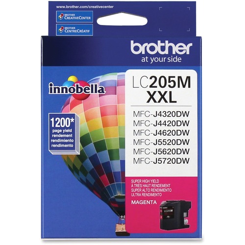 Brother Innobella LC205MS Original Ink Cartridge - Magenta - Inkjet - Super High Yield - 1200 Pages - 1 Pack - Ink Cartridges & Printheads - BRTLC205MS