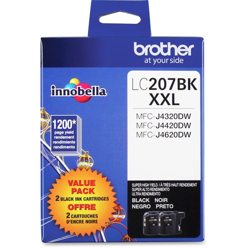 Brother Innobella LC207BKS Original Ink Cartridge - Black - Inkjet - Super High Yield - 1200 Pages - 1 Pack - Ink Cartridges & Printheads - BRTLC207BKS