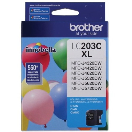 Brother Innobella LC203CS Original Ink Cartridge - Cyan - Inkjet - High Yield - 550 Pages - 1 Each - Ink Cartridges & Printheads - BRTLC203CS