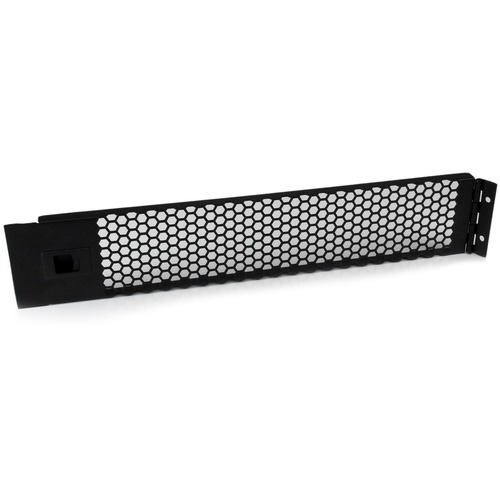 StarTech.com Blanking Panel - 2U - Vented - Hinged Rack Panel - 19in - TAA Compliant - Hassle-free Installation - Filler Panel - Improve the organization and appearance of your rack while maintaining easy access and airflow, with a hinged blanking panel -