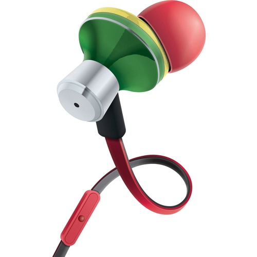 GOgroove AudiOHM GGAOIDX100RSEW Earset - Stereo - Wired - 32 Ohm - 20 Hz - 20 kHz - Earbud - Binaural - In-ear - Rasta