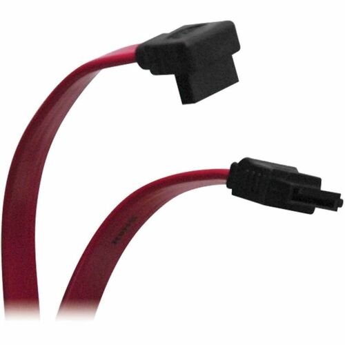 Tripp Lite 12in Serial ATA SATA Right Angle Signal Cable 7Pin / 7Pin-up M/M - SATA for Hard Drive, SATA Controller - 1 ft - 1 x SATA Male - 1 x SATA Male - Shielding - Red"