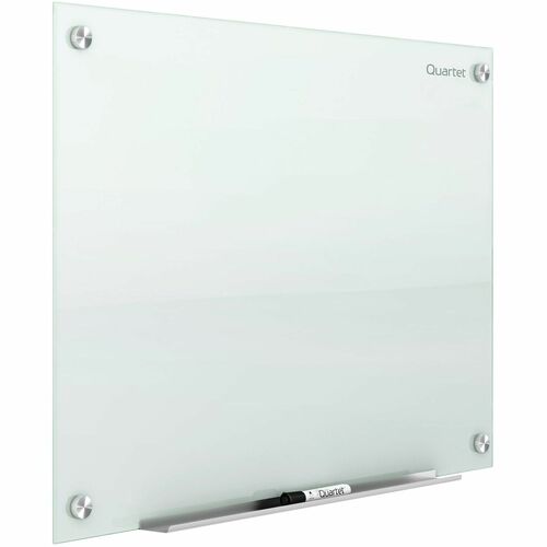 Quartet Infinity Glass Dry-Erase Whiteboard - 24" (2 ft) Width x 18" (1.5 ft) Height - White Tempered Glass Surface - Horizontal/Vertical - Magnetic - 1 Each