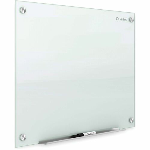 Quartet Infinity Glass Dry-Erase Whiteboard - 48" (4 ft) Width x 36" (3 ft) Height - Frost Tempered Glass Surface - Horizontal/Vertical - 1 Each