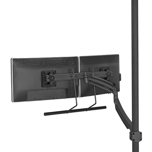 Chief KONTOUR K1P22HB Pole Mount for Flat Panel Display - TAA Compliant - Black