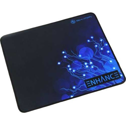 Enhance Mouse Pad - Texturized Rubber - 12.60" Height x 10.60" Width - Black - Rubber - Fray Resistant, Friction Resistant, Slip Resistant