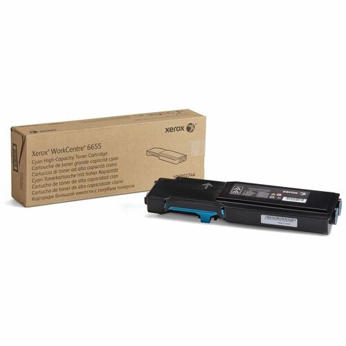 Xerox Toner Cartridge - Laser - High Yield - 7500 Pages - Cyan - 1 Each