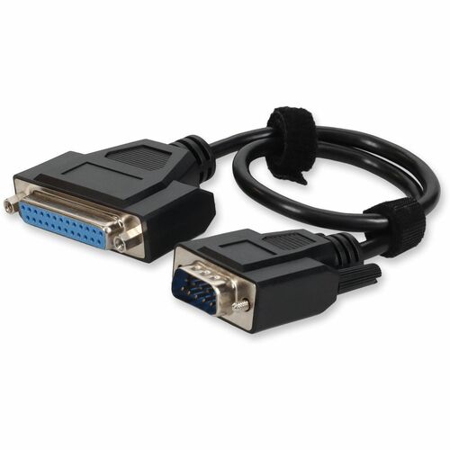 AddOn 1ft DB-25 Female to DB-9 Male Adapter Cable - 1 ft Serial Data Transfer Cable - First End: 1 x DB-25 - Female - Second End: 1 x DB-9 Serial - Male