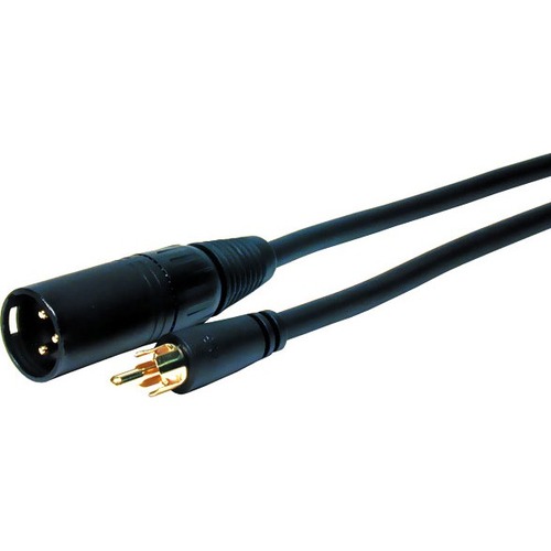 Comprehensive Standard Series XLR Plug to RCA Plug Audio Cable 6ft - 6 ft Mini-phone/RCA Audio Cable for Audio Device - First End: 1 x XLR Microphone - Male - Second End: 1 x RCA - Male - Shielding - 24 AWG