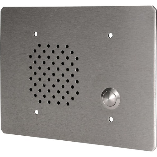 Quam 3-Gang Call-In Station, Vandal Resistant, Stainless Steel - Cable - Surface Mount