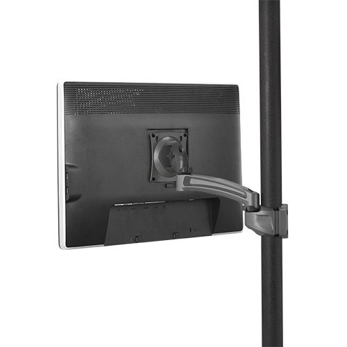 Chief Kontour Articulating Display Pole Mount - For Flat Panel Displays - Black - Adjustable Height - 10" to 30" Screen Support - 40 lb Load Capacity