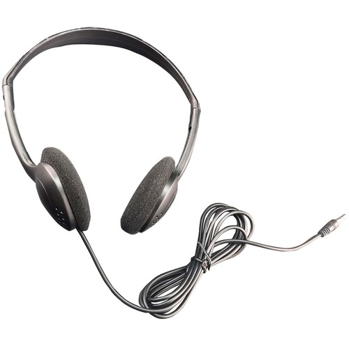 Hamilton Buhl Personal-Sized Economical Headphones, 200 Pack - Stereo - Black - Mini-phone (3.5mm) - Wired - 32 Ohm - 20 Hz 20 kHz - On-ear - Binaural - Ear-cup - 5 ft Cable