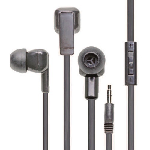 Califone E3 Multimedia Ear Bud With 3.5mm Plug - Stereo - Black - Mini-phone (3.5mm) - Wired - Earbud - Binaural - In-ear - 3.9 ft Cable