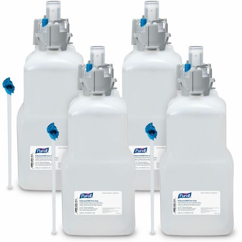 PURELL® 2.3L Refill Professional Mild Foam Soap - 77.8 fl oz (2.3 L) - Kill Germs - Hand - Fragrance-free, Dye-free, Paraben-free, Phthalate-free, Bio-based - 4 / Carton