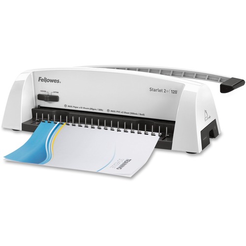 Fellowes Starlet™ 2+ Manual Comb Binding Machine - White