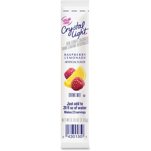 Crystal Light On-The-Go Raspberry Lemonade Mix Sticks - 0.16 oz - Stick - 30 / Box