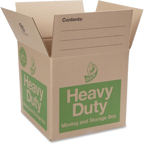 Duck Brand Double-wall Construction Heavy-duty Boxes - External Dimensions: 16.3" Width x 0.8" Depth x 31.1" Height - Heavy Duty - Brown - For Storage - 1 Each