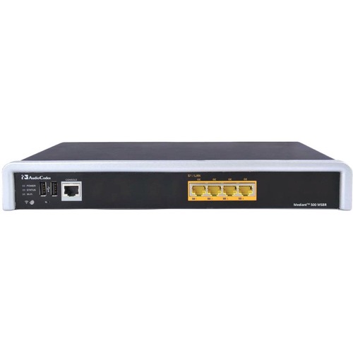 AudioCodes Mediant 500 Session Border Controller - 4 x RJ-45 - USB - Management Port - Gigabit Ethernet - Wireless LAN - 1U High