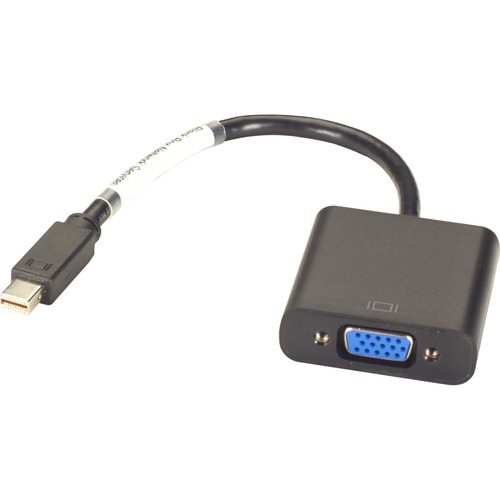 Black Box Mini DisplayPort to VGA Adapter - Male/Female - Mini DisplayPort/VGA Video Cable for Monitor, Video Device, Computer, Tablet - First End: 1 x Mini DisplayPort Digital Audio/Video - Male - Second End: 1 x 15-pin HD-15 - Female - 10.8 Gbit/s - Sup
