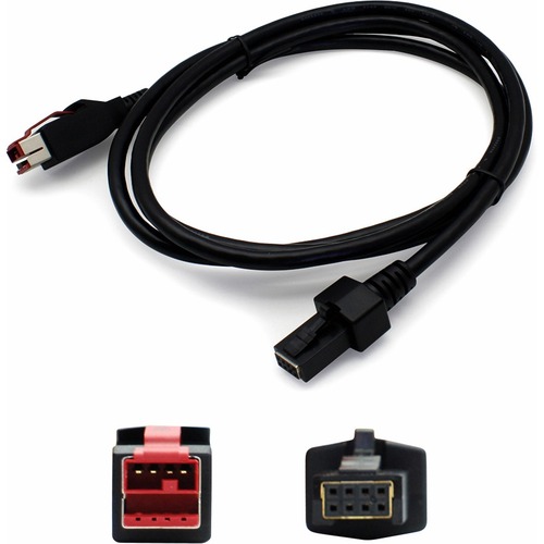 AddOn 1.82m (6.00ft) PoweredUSB-A Male to PoweredUSB-B Male Black Cable - 6 ft USB Data Transfer Cable - First End: 1 x Powered USB Type A - Male - Second End: 1 x Powered USB - Female - Copper Plated Connector - Black