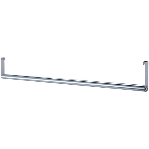 Lorell Industrial Wire Shelving Garment Hanger Bar - x 48" Length - for Garment, Coat - Chrome - 1 Each