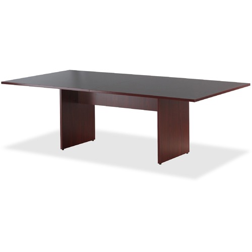 Lorell Essentials Rectangular Modular Conference Table - Laminated Rectangle, Mahogany Top - Panel Leg Base - 2 Legs - 70.88" Table Top Width x 35.38" Table Top Depth x 1.25" Table Top Thickness - 29.50" HeightAssembly Required - Mahogany - 1 Each