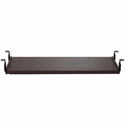 Lorell Mahogany Laminate Keyboard Tray - 25.6" Width x 15.1" Depth - Mahogany - 1 - Keyboard/Mouse Platforms & Trays - LLR87523