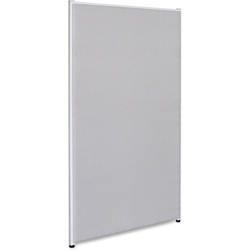 Lorell Panel System Partition Fabric Panel - 36.4" Width x 71" Height - Steel Frame - Gray - 1 Each
