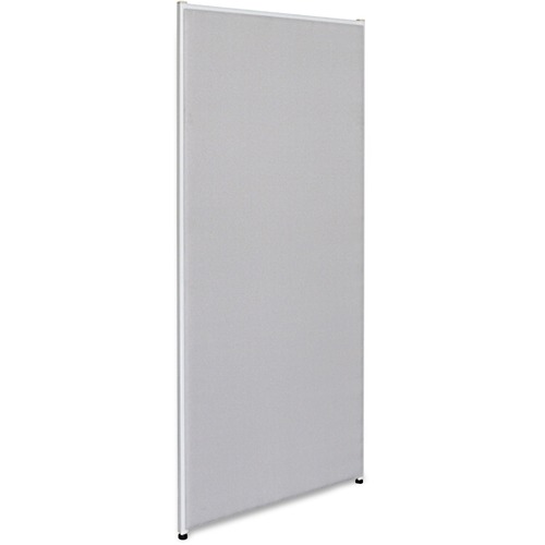 Lorell Panel System Partition Fabric Panel - 30.5" Width x 71" Height - Steel Frame - Gray - 1 Each