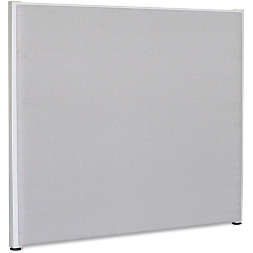 Lorell Panel System Partition Fabric Panel - 72.5" Width x 60" Height - Steel Frame - Gray - 1 Each