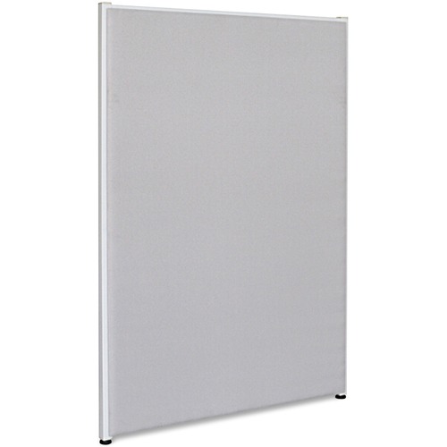 Lorell Panel System Partition Fabric Panel - 36.4" Width x 60" Height - Steel Frame - Gray - 1 Each