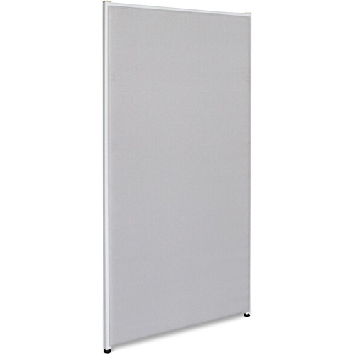 Lorell Panel System Partition Fabric Panel - 30.5" Width x 60" Height - Steel Frame - Gray - 1 Each