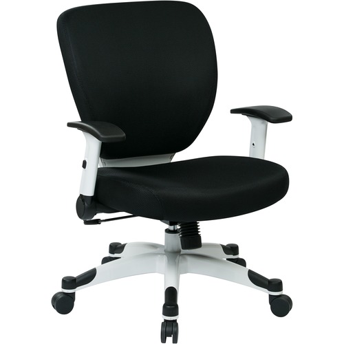 Space seating Deluxe Mesh Task Chair - Black Seat - Black Back - 5-star Base - 1 Each