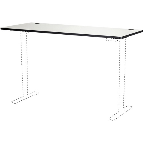 Safco Gray Laminate Electric Height-Adjustable Table Tabletop - For - Table TopGray Rectangle, High Pressure Laminate (HPL) Top - 265 lb Capacity - 72" Table Top Length x 30" Table Top Width x 1" Table Top Thickness - Training - 1 Each